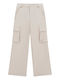 Kids' Cargo Pants Ecru