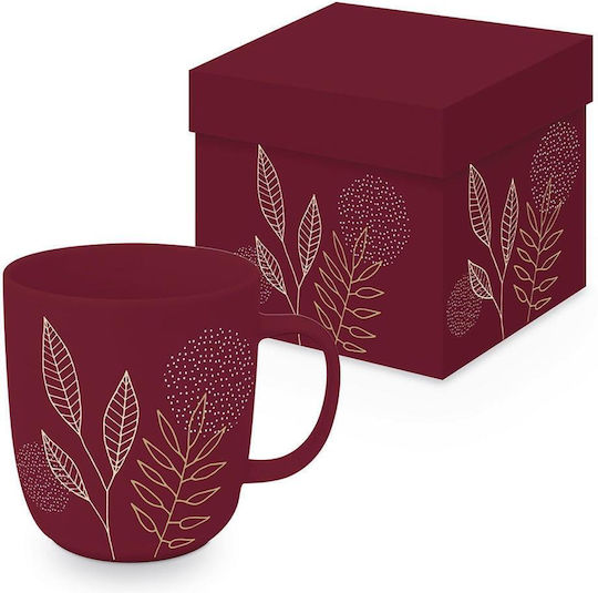 Tasse Goldene Blätter Bordeaux Ppd-Paperproducts Design