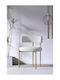 Ess- und Küchenstühle Matt Gold Metallisch Weiß 83cm x 45cm x 46cm