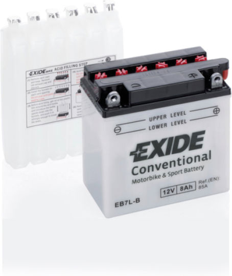 Μπαταρία Μοτοσυκλέτας Exide Eb7l-b 12v 8ah