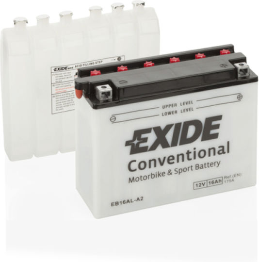 Μπαταρία Μοτοσυκλέτας Exide Eb16al-a2 12v 16ah
