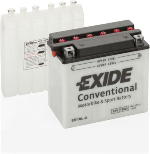 Батерия За Мотоциклет Exide Eb18l-a 12v 18ah