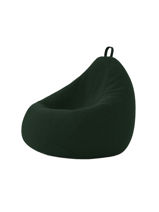 Pouf Pear Waterproof Canvas Forest Green 70x70x80cm
