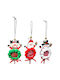 Wooden Ornament Saint Lollipop Tassels 13x6cm 1pc Xmasfest 1134038 Random Design Selection