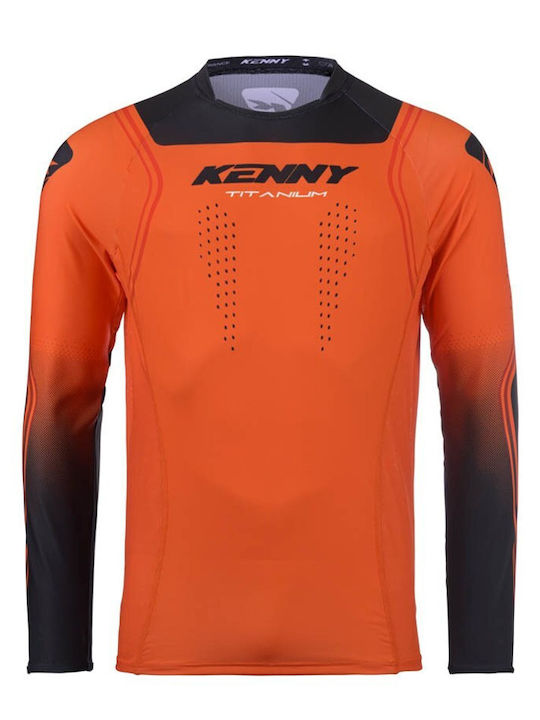 Kenny Pentru bărbați Tricou Motocross Mânecă lungă Portocaliu Culoare