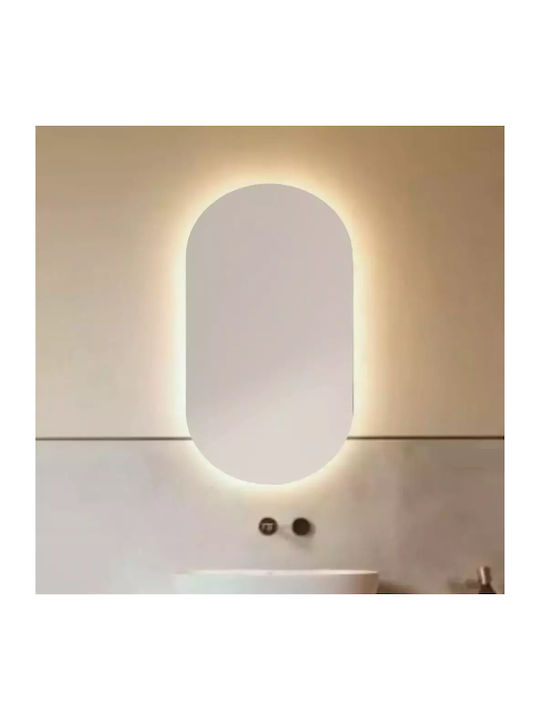 Oval Badezimmerspiegel Mit LED-Beleuchtung 45 X...