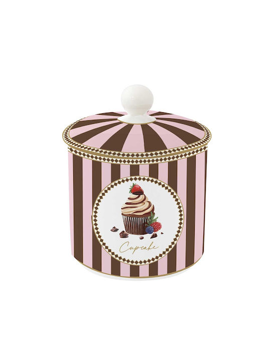 Marva General Use Vase with Lid Made of Porcelain 10.5x13cm 1 Piece