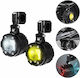 Waterproof Aluminum LED Projector Lights 70w 7000lm 12-24v 3000/6000k Warm Cool White Ip67 2 Pieces Mdl5006 Motowolf