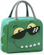 Cartoon Lunchbag Πράσινος Δεινόσαυρος