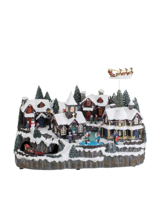 Weihnachts- Beleuchtete Dekorative Darstellung mit Musik und Bewegung 50x37x30cm