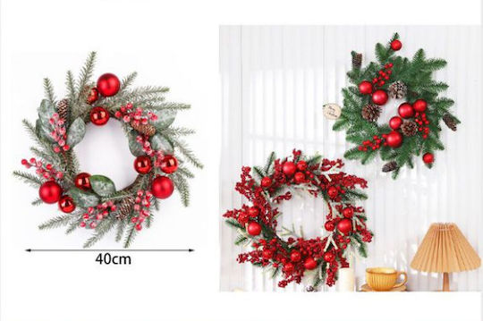 Coroană Decorativă de Crăciun 40 cm