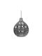 GloboStar Bastik Pendant Light Black with Crystals for Socket E27 22x22x26cm
