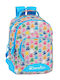 Benetton Schulranzen Rucksack Hellblau