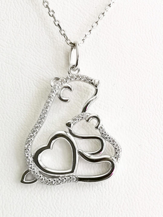 Kinderhalskette aus Silber mit Kette 100040-1
