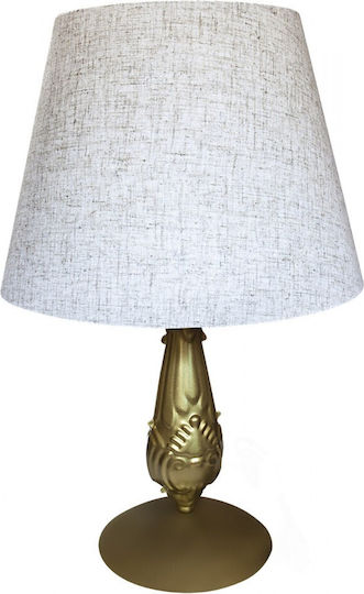 SteweHome Tischlampe Gold Metall Basis Linasse Hut
