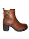 Stiefeletten Damen Tabac Braun