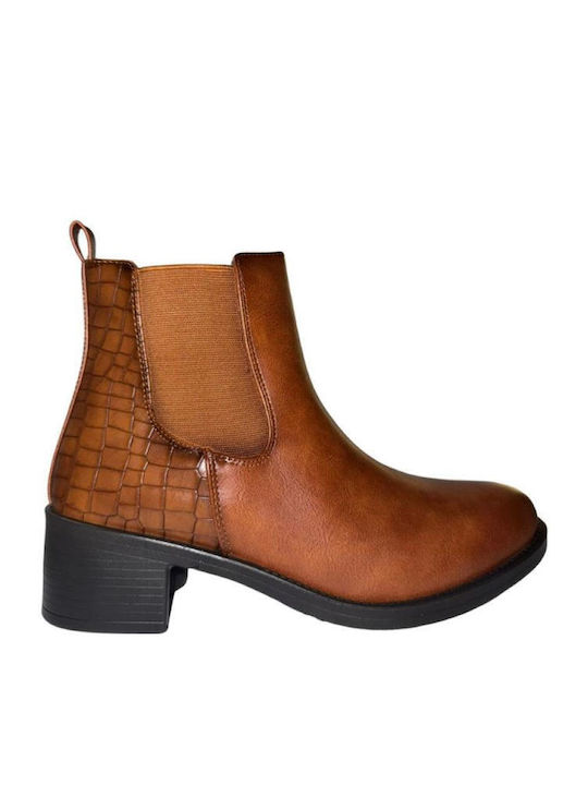 My Soft Leder Stiefeletten Damen Tabac Braun