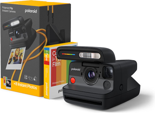 Polaroid Polaroid Flip Sofort Analoge Kamera + Farbfilm (8 Fotos) Schwarz
