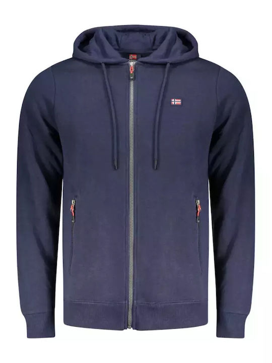 Men's Sweatshirt with Navy Blue Hood