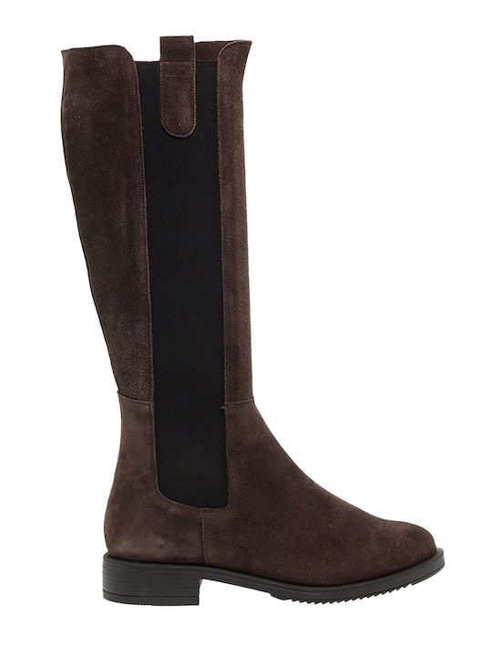 Leder Damenstiefel Braun