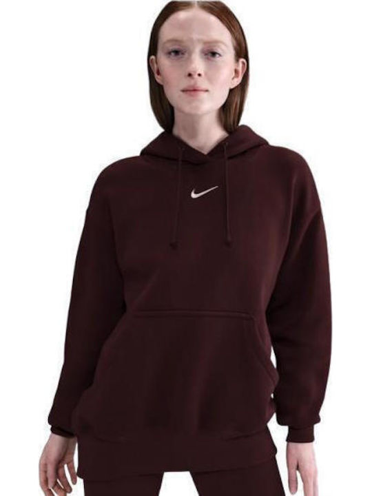 Nike Phoenix Μακρύ Γυναικείο Φούτερ με Κουκούλα...