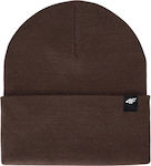 4F Beanie Beanie Knitted in Brown color