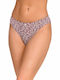 Damen Slip mit Spitze Print