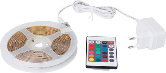 LED Strip USB 5V RGB Light 5m with Power Supply & Remote Control