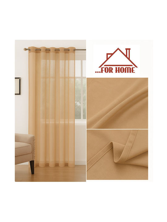 ForHome Vorhang mit Grommets Braune 270x270cm
