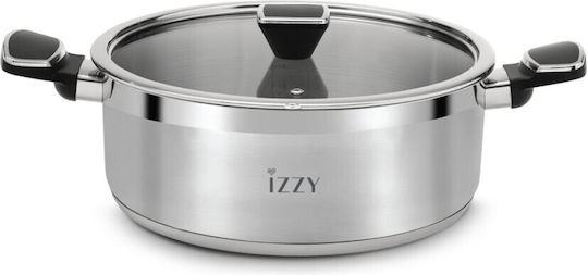 Izzy Top Chef Тиган За Сотиране От Неръждаема Стомана С Капак 28см