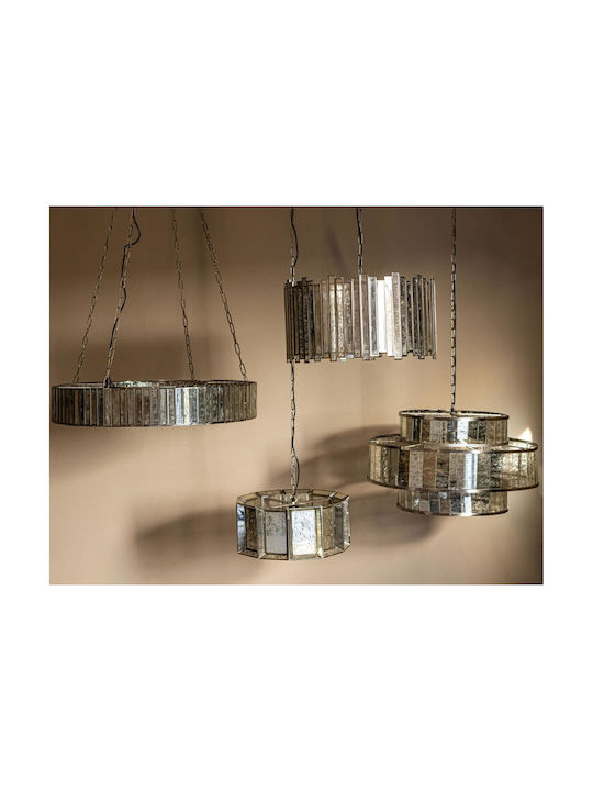 PTMD Collection Κρεμαστό Φωτιστικό Χρυσό με Ντουί E27 46x46x20εκ.