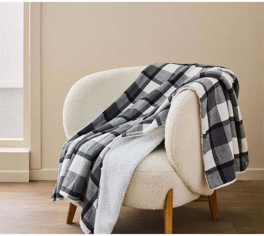 Atmosphera Ριχτάρι Πολυθρόνας Sherpa 125x150εκ. Ανθρακί