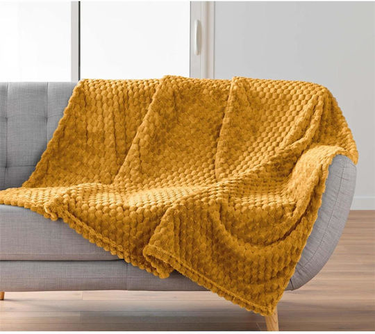 Atmosphera Douceur D'intérieur Mini Frosty Πολυθρόνας Π125xΜ150cm Ωχρα
