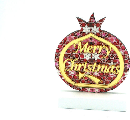 Makwedding Tabletop Lucky Charm Pomegranate Red Ceramic 1pcs