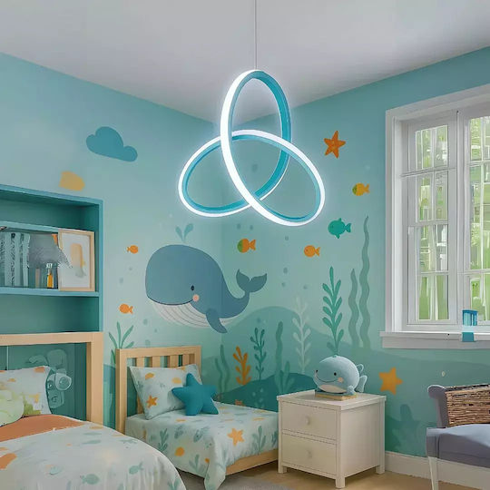 SteweHome Deckenleuchte Mit Led Technologie Modernes Design Blau 30x30x90 Cm SteweHome Deckenleuchte Mit Led Technologie Modernes Design Blau 30x30x90 Cm