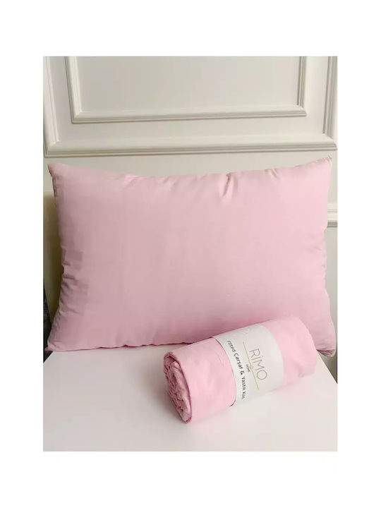 Set Rubber Hugger Bed Sheet 180x200 Single Pink 2 Pillowcases 50x70