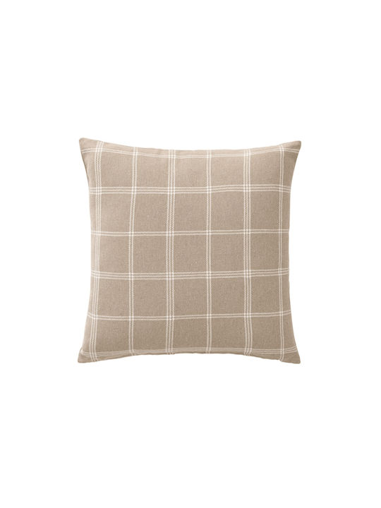 Atmosphera Sofa Cushion Everest Douceur D'intérieur 100% Cotton Beige 45x45cm