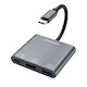 Wozinsky WHCH-01 USB-C Docking Station mit HDMI 4K PD Gray
