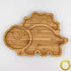 Pandaboo Baby Food Plate made of Bamboo Yellow