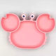 Pandaboo Baby Food Plate made of Silicone Pink