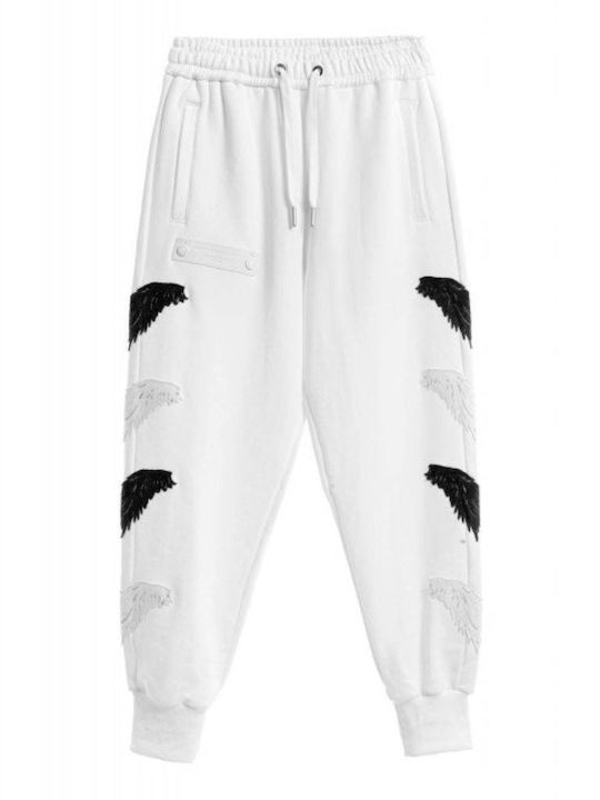 Mod Wave Movement Sweatpants White
