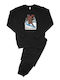 Dreams by Joyce Kids Winter Nightwear Black Snowboard