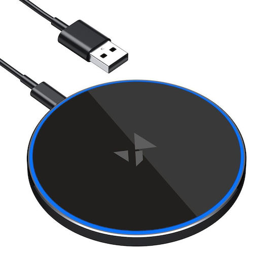 Wozinsky Încărcător Wireless (Qi Pad) și Cablu USB-C 15W Negruς (WLI-01Y)