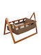 Baby Cradle Wooden Brown