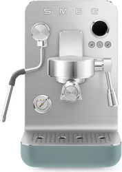 Smeg 1700W Налягане 15бар за капучино Сребриста...