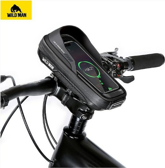 Wildman Es16 L Bicycle Phone Holder Waterproof Handlebar Mount 0.5l 20.5 X 10.5 X 9 Cm Gray