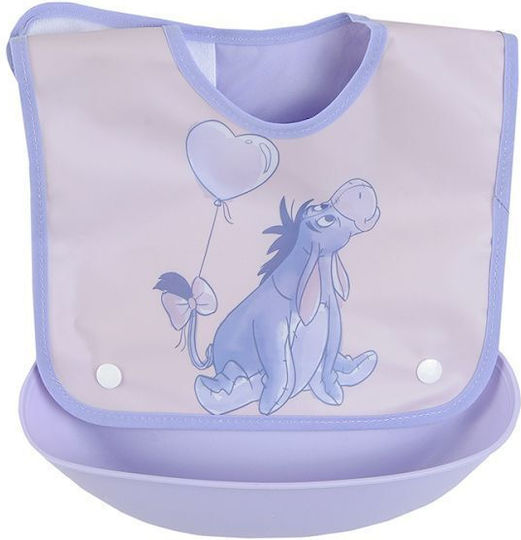 Cool Club Bib Fabric with Pocket Purple