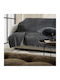 Gofis Home Ondine Ριχτάρι Διθέσιου Καναπέ Ζακάρ 180x250εκ. Γκρι 2007184214009