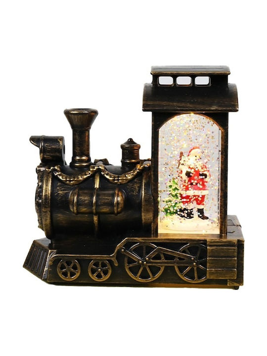 Weihnachtliche Schneekugel Beleuchtet mit dem Weihnachtsmann 11.5x6x12.5cm 1Stück