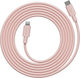 Data Fast Charging Cable Usb-c/lightning Apple Avolt 2 Meters Pastel Pink